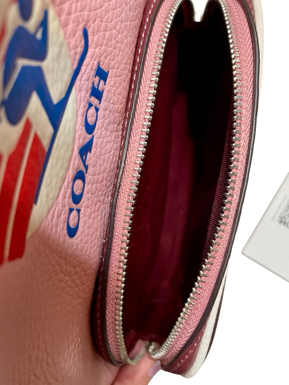 Coach Mini Court Powder Pink Multi Colorblock Ski Speed Backpack New! - Picture 8 of 15